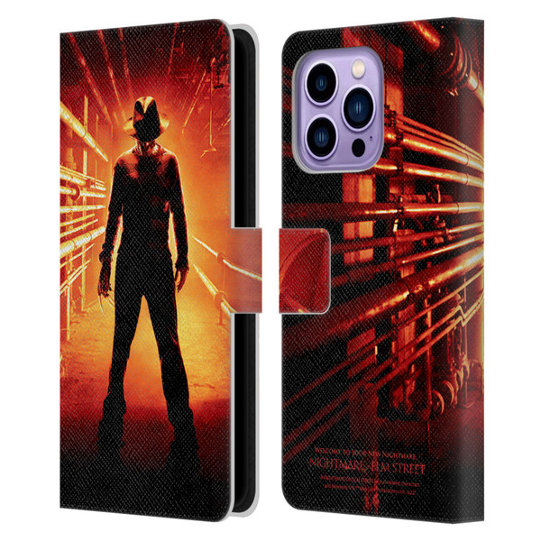 A Nightmare On Elm Street (2010) Graphics Freddy Poster Leather Book Wallet Case Cover For Apple iPhone 14 Pro Max