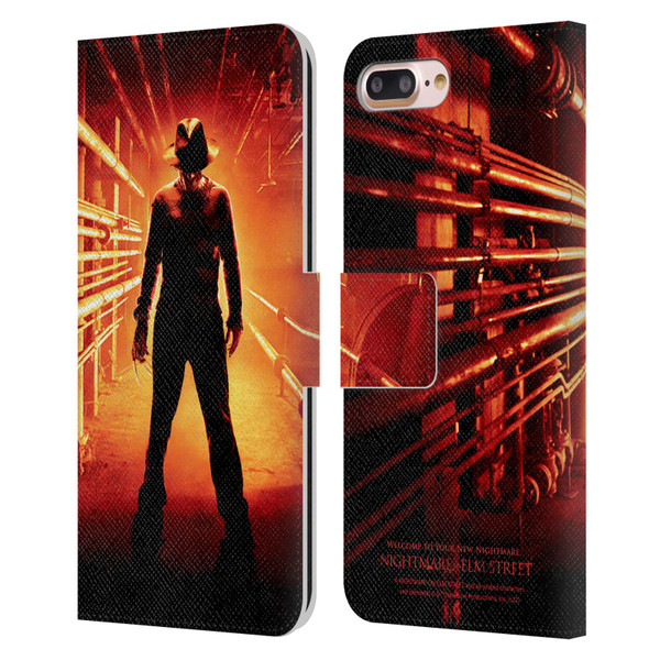A Nightmare On Elm Street (2010) Graphics Freddy Poster Leather Book Wallet Case Cover For Apple iPhone 7 Plus / iPhone 8 Plus