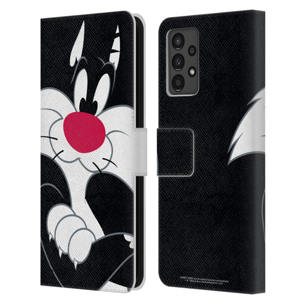 Looney Tunes Characters Sylvester The Cat Leather Book Wallet Case Cover For Samsung Galaxy A13 (2022)