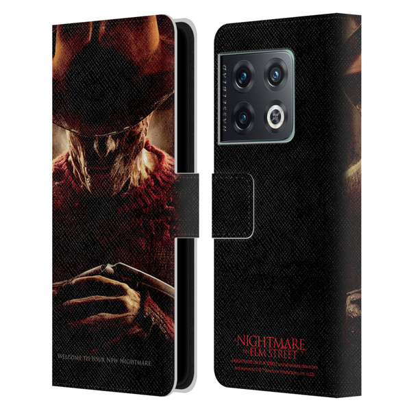 A Nightmare On Elm Street (2010) Graphics Freddy Key Art Leather Book Wallet Case Cover For OnePlus 10 Pro