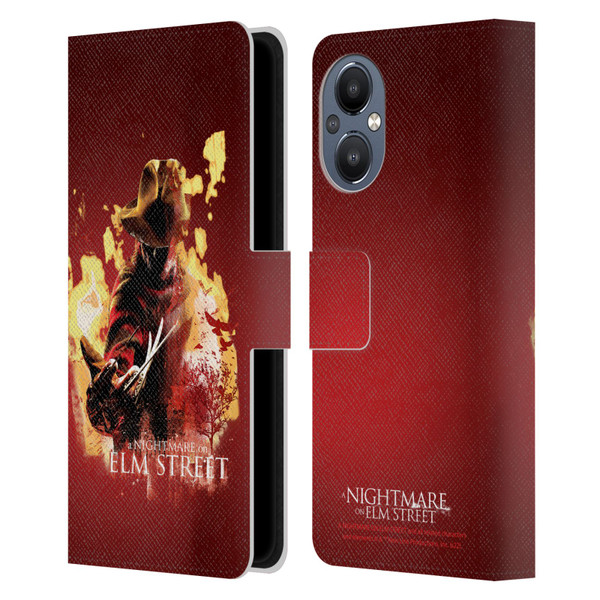 A Nightmare On Elm Street (2010) Graphics Freddy Nightmare Leather Book Wallet Case Cover For OnePlus Nord N20 5G