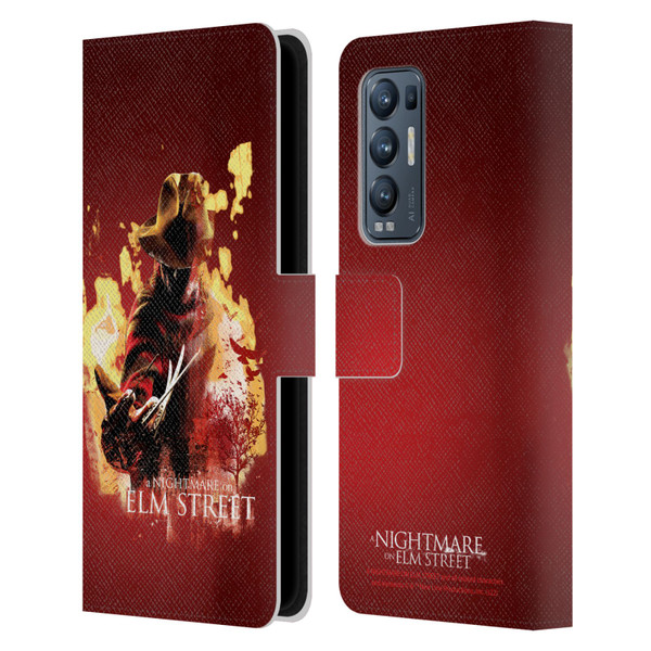 A Nightmare On Elm Street (2010) Graphics Freddy Nightmare Leather Book Wallet Case Cover For OPPO Find X3 Neo / Reno5 Pro+ 5G