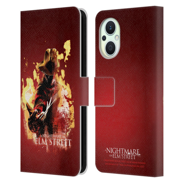 A Nightmare On Elm Street (2010) Graphics Freddy Nightmare Leather Book Wallet Case Cover For OPPO Reno8 Lite