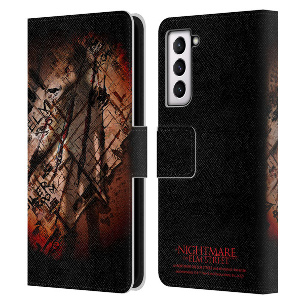 A Nightmare On Elm Street (2010) Graphics Freddy Boiler Room Leather Book Wallet Case Cover For Samsung Galaxy S21 5G