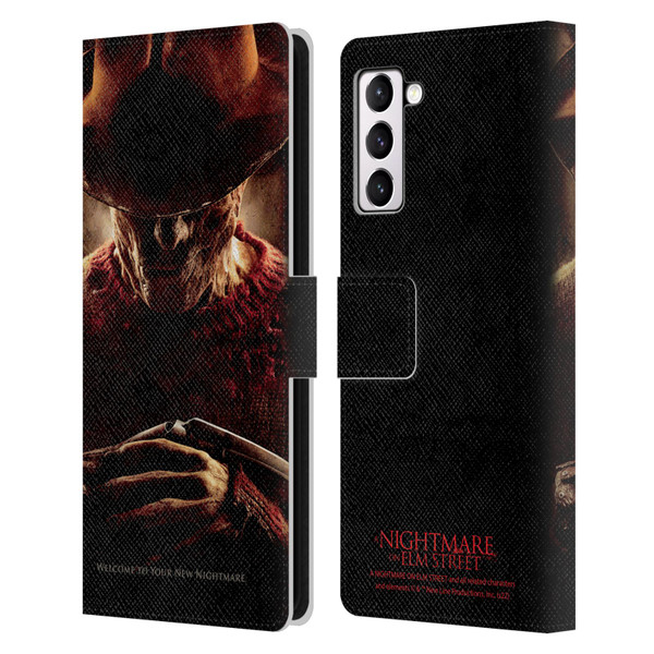 A Nightmare On Elm Street (2010) Graphics Freddy Key Art Leather Book Wallet Case Cover For Samsung Galaxy S21+ 5G