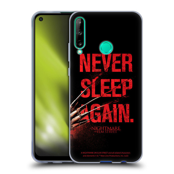 A Nightmare On Elm Street (2010) Graphics Never Sleep Again Soft Gel Case for Huawei P40 lite E