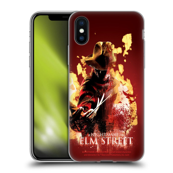 A Nightmare On Elm Street (2010) Graphics Freddy Nightmare Soft Gel Case for Apple iPhone X / iPhone XS