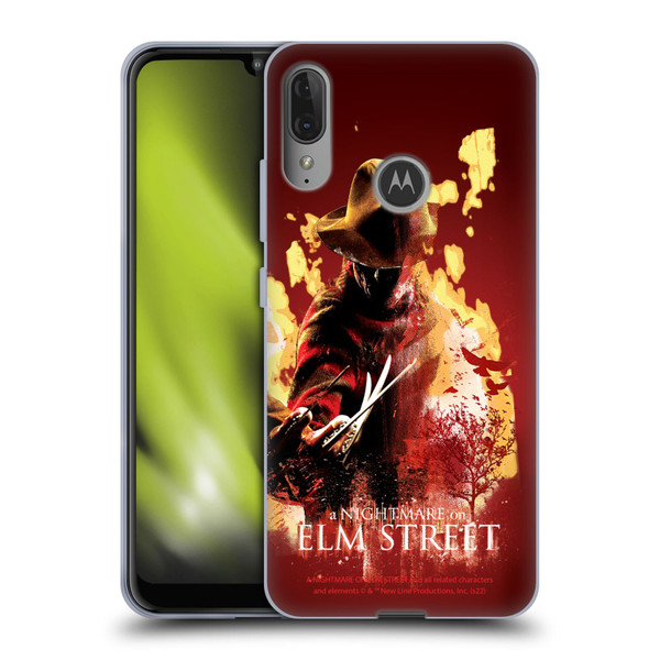 A Nightmare On Elm Street (2010) Graphics Freddy Nightmare Soft Gel Case for Motorola Moto E6 Plus