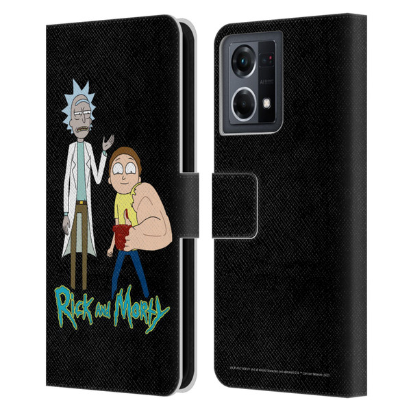 Rick And Morty Season 3 Character Art Rick and Morty Leather Book Wallet Case Cover For OPPO Reno8 4G