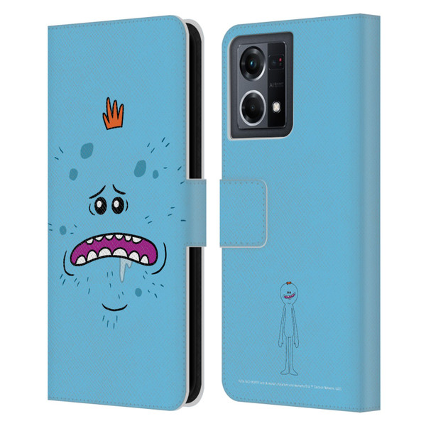 Rick And Morty Season 4 Graphics Mr. Meeseeks Leather Book Wallet Case Cover For OPPO Reno8 4G
