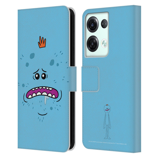 Rick And Morty Season 4 Graphics Mr. Meeseeks Leather Book Wallet Case Cover For OPPO Reno8 Pro