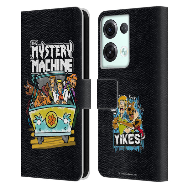 Scooby-Doo Mystery Inc. Grunge Mystery Machine Leather Book Wallet Case Cover For OPPO Reno8 Pro