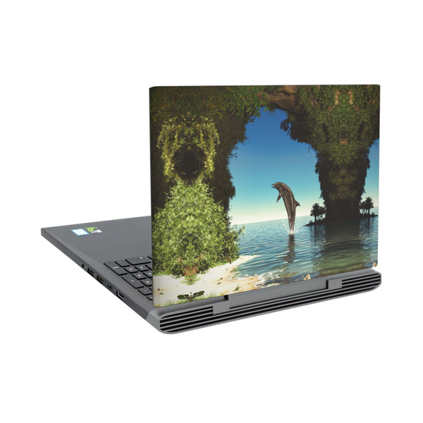 Simone Gatterwe Dolphins Hidden Cave Vinyl Sticker Skin Decal Cover for Dell Inspiron 15 7000 P65F