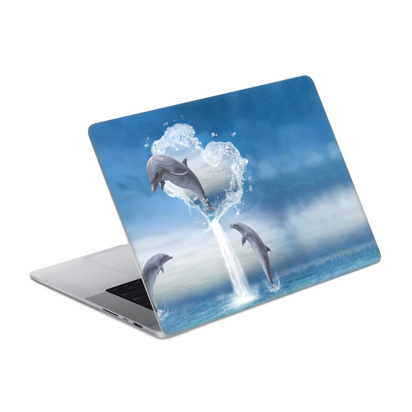 Simone Gatterwe Dolphins Lovers Vinyl Sticker Skin Decal Cover for Apple MacBook Pro 16" A2485