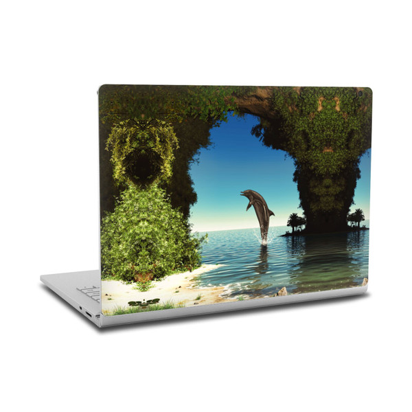 Simone Gatterwe Dolphins Hidden Cave Vinyl Sticker Skin Decal Cover for Microsoft Surface Book 2