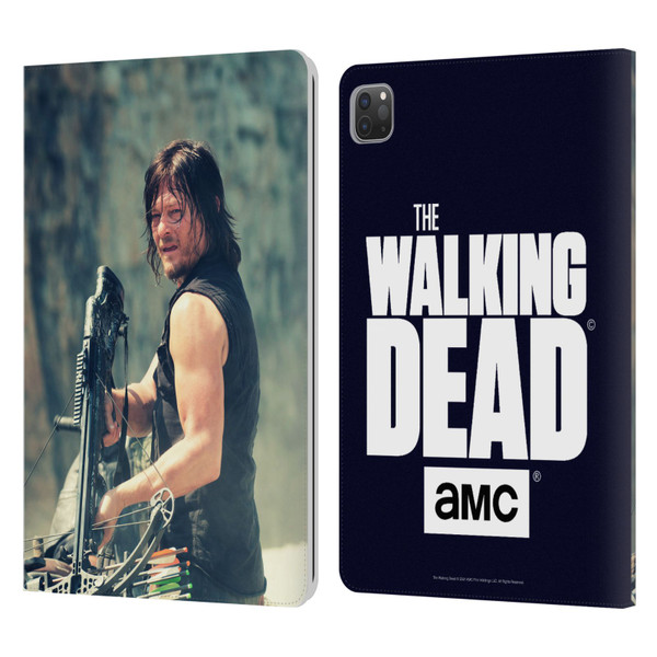 AMC The Walking Dead Daryl Dixon Archer Leather Book Wallet Case Cover For Apple iPad Pro 11 2020 / 2021 / 2022