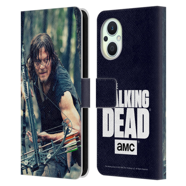 AMC The Walking Dead Daryl Dixon Lurk Leather Book Wallet Case Cover For OPPO Reno8 Lite