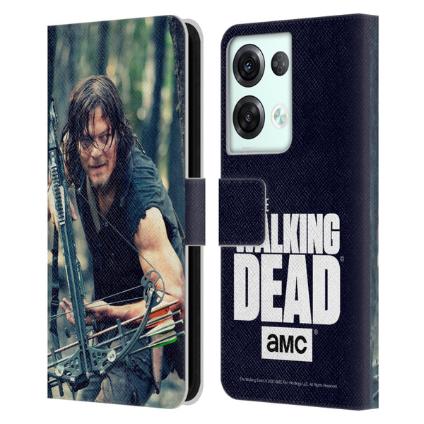 AMC The Walking Dead Daryl Dixon Lurk Leather Book Wallet Case Cover For OPPO Reno8 Pro