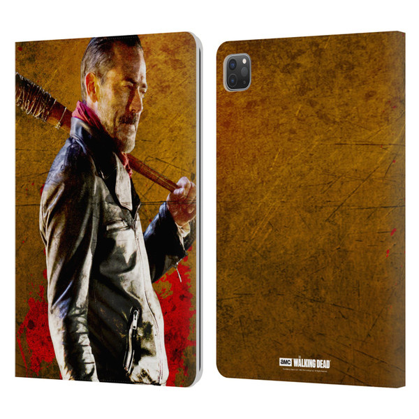 AMC The Walking Dead Negan Lucille 1 Leather Book Wallet Case Cover For Apple iPad Pro 11 2020 / 2021 / 2022