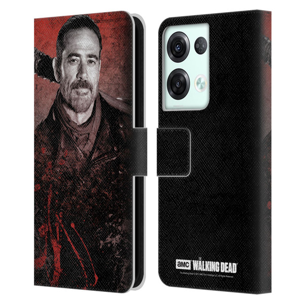 AMC The Walking Dead Negan Lucille 2 Leather Book Wallet Case Cover For OPPO Reno8 Pro