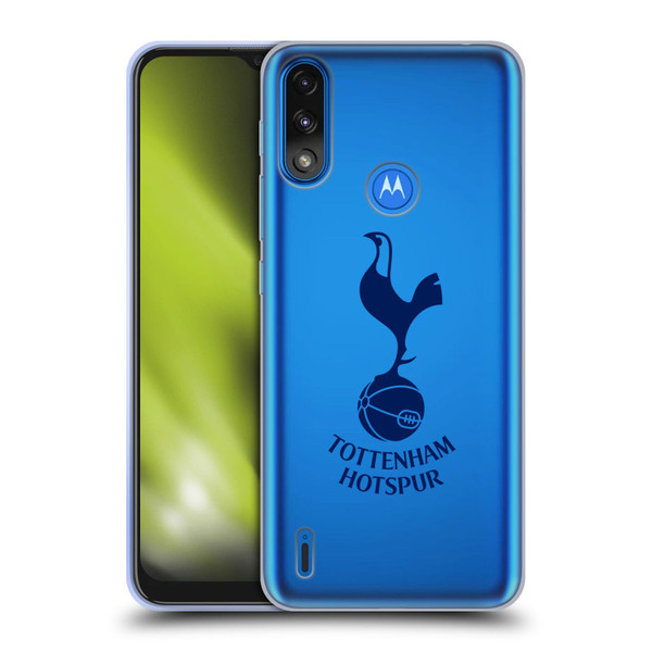 Tottenham Hotspur F.C. Badge Blue Cockerel Soft Gel Case for Motorola Moto E7 Power / Moto E7i Power
