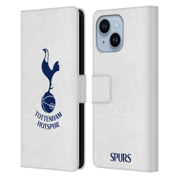 Tottenham Hotspur F.C. Badge Blue Cockerel Leather Book Wallet Case Cover For Apple iPhone 14 Plus