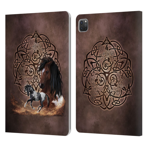 Brigid Ashwood Celtic Wisdom Horse Leather Book Wallet Case Cover For Apple iPad Pro 11 2020 / 2021 / 2022