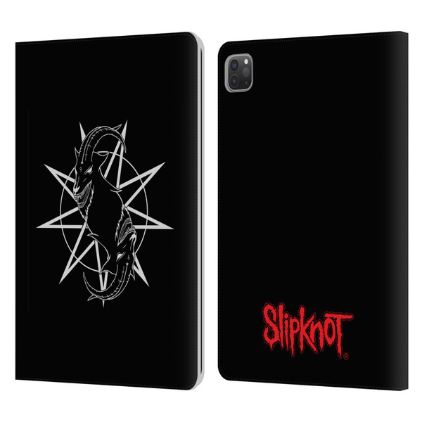 Slipknot Key Art Goat Logo Leather Book Wallet Case Cover For Apple iPad Pro 11 2020 / 2021 / 2022