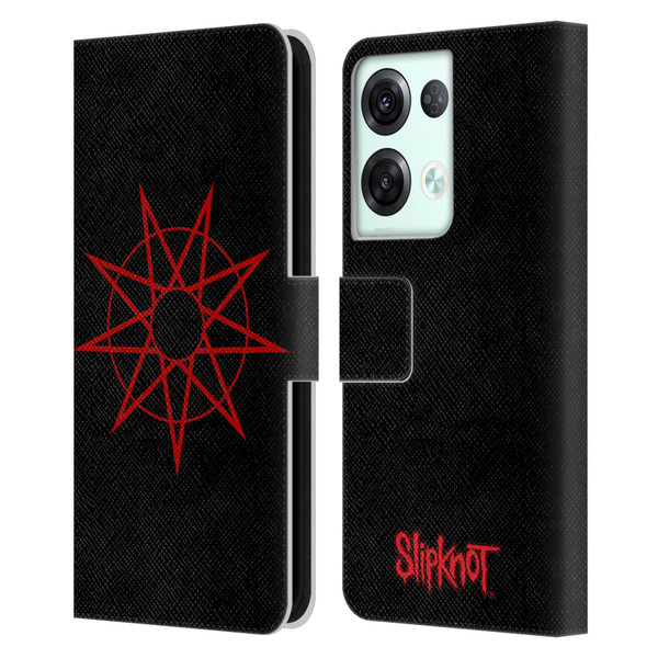Slipknot Key Art Nanogram Leather Book Wallet Case Cover For OPPO Reno8 Pro