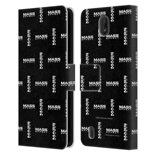 EA Bioware Mass Effect Graphics Logo Pattern Leather Book Wallet Case Cover For Nokia C01 Plus/C1 2nd Edition