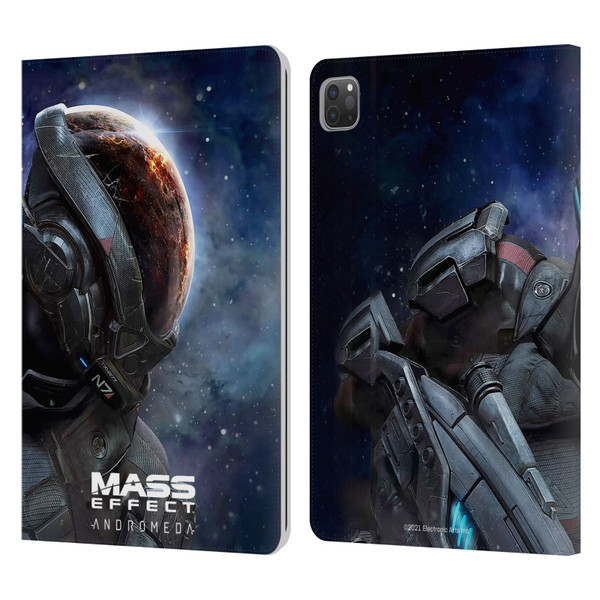 EA Bioware Mass Effect Andromeda Graphics Key Art 2017 Leather Book Wallet Case Cover For Apple iPad Pro 11 2020 / 2021 / 2022