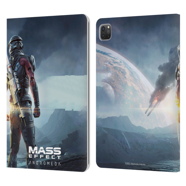EA Bioware Mass Effect Andromeda Graphics Key Art Super Deluxe 2017 Leather Book Wallet Case Cover For Apple iPad Pro 11 2020 / 2021 / 2022