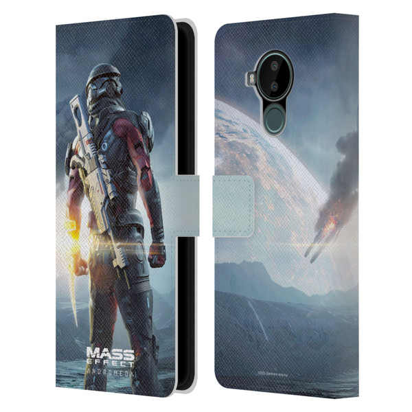 EA Bioware Mass Effect Andromeda Graphics Key Art Super Deluxe 2017 Leather Book Wallet Case Cover For Nokia C30