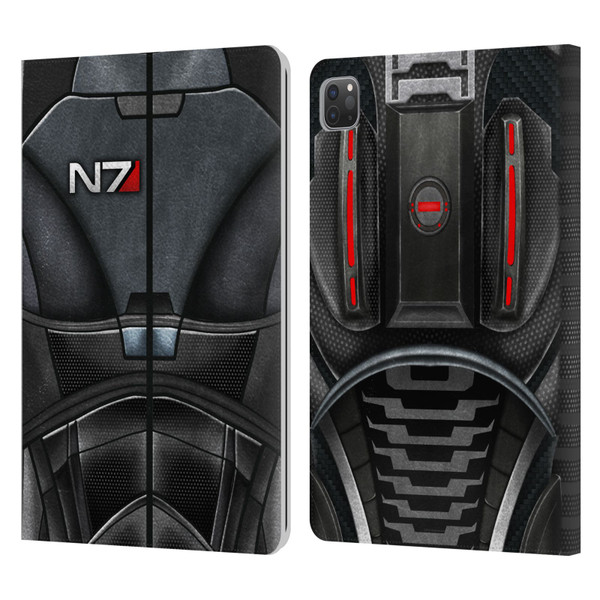 EA Bioware Mass Effect Armor Collection N7 Leather Book Wallet Case Cover For Apple iPad Pro 11 2020 / 2021 / 2022