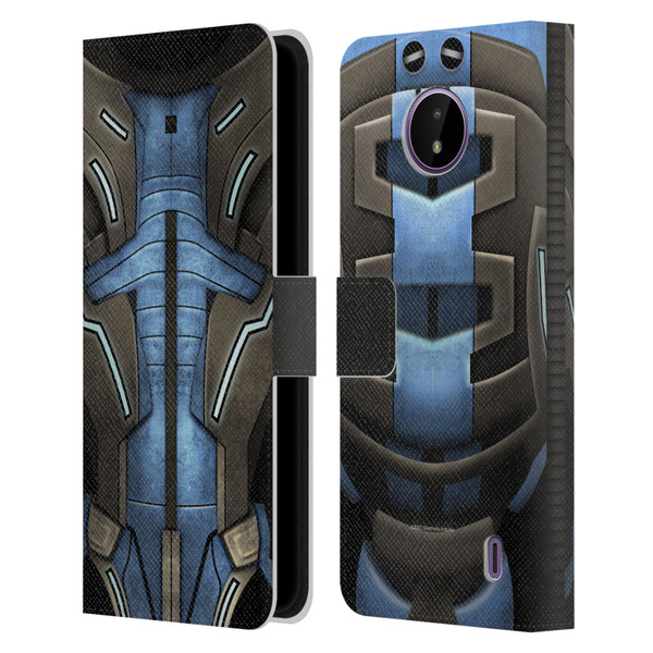EA Bioware Mass Effect Armor Collection Garrus Vakarian Leather Book Wallet Case Cover For Nokia C10 / C20