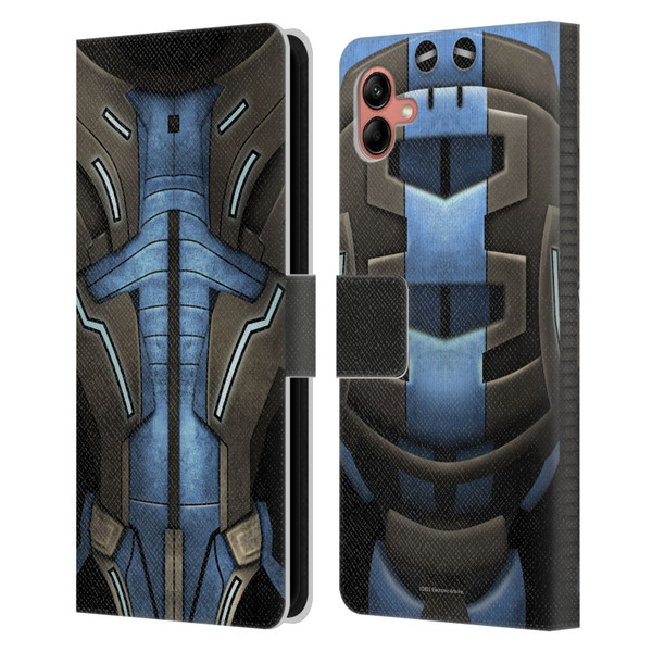 EA Bioware Mass Effect Armor Collection Garrus Vakarian Leather Book Wallet Case Cover For Samsung Galaxy A04 (2022)