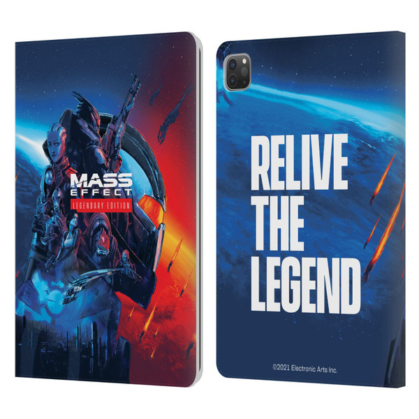 EA Bioware Mass Effect Legendary Graphics Key Art Leather Book Wallet Case Cover For Apple iPad Pro 11 2020 / 2021 / 2022