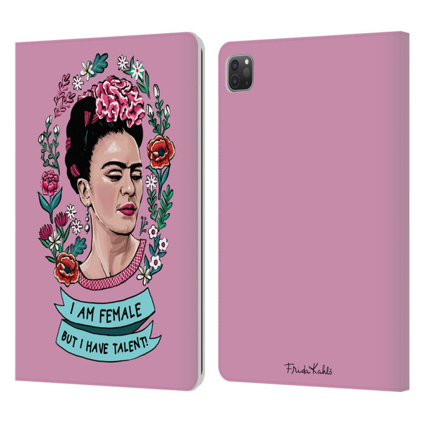 Frida Kahlo Art & Quotes Feminism Leather Book Wallet Case Cover For Apple iPad Pro 11 2020 / 2021 / 2022