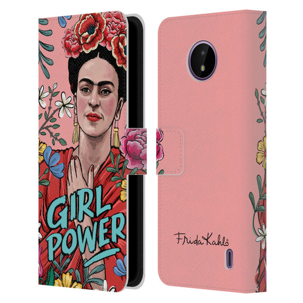 Frida Kahlo Art & Quotes Girl Power Leather Book Wallet Case Cover For Nokia C10 / C20