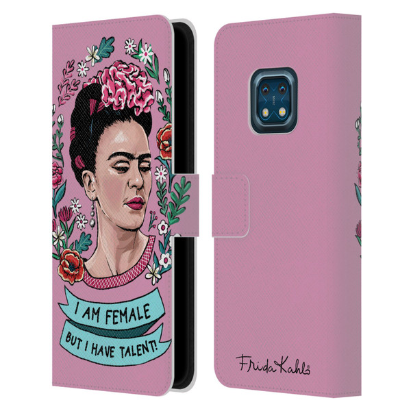 Frida Kahlo Art & Quotes Feminism Leather Book Wallet Case Cover For Nokia XR20