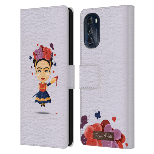 Frida Kahlo Doll Solo Leather Book Wallet Case Cover For Motorola Moto G (2022)