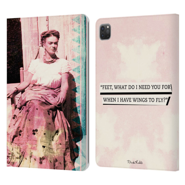 Frida Kahlo Portraits And Quotes Strange Leather Book Wallet Case Cover For Apple iPad Pro 11 2020 / 2021 / 2022