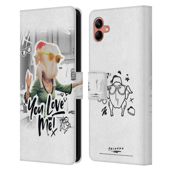 Friends TV Show Doodle Art You Love Me Leather Book Wallet Case Cover For Samsung Galaxy A04 (2022)