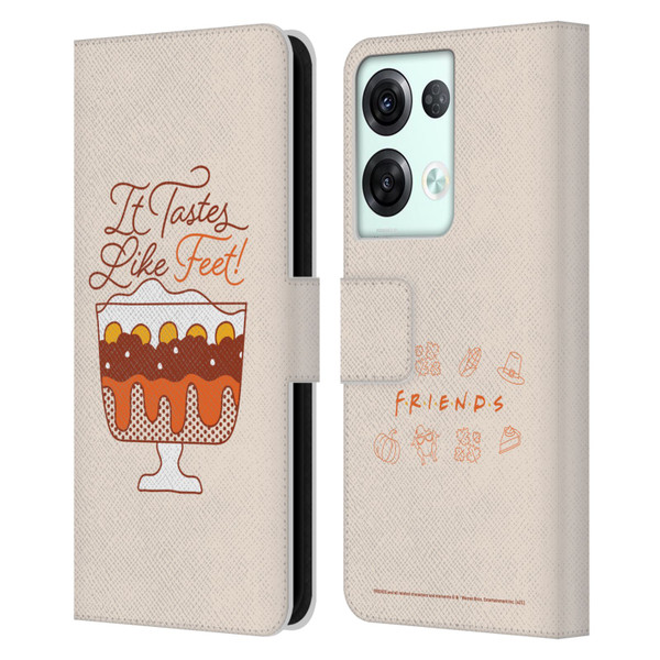 Friends TV Show Key Art Tastes Like Feet Leather Book Wallet Case Cover For OPPO Reno8 Pro