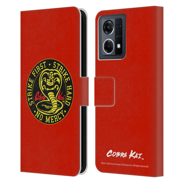 Cobra Kai Graphics Strike Logo Leather Book Wallet Case Cover For OPPO Reno8 4G