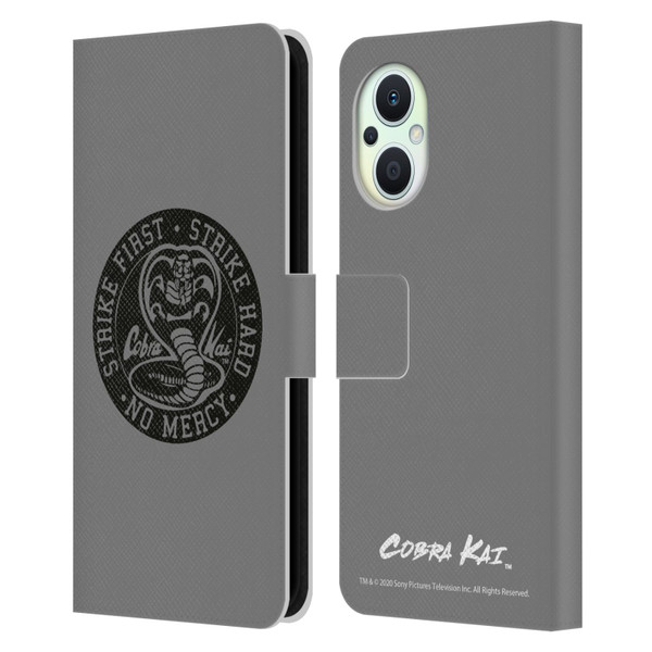 Cobra Kai Graphics Strike Logo 2 Leather Book Wallet Case Cover For OPPO Reno8 Lite