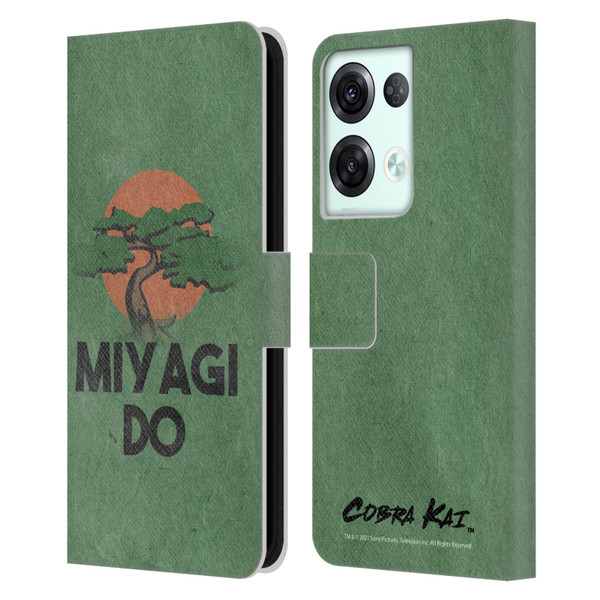 Cobra Kai Season 4 Key Art Team Miyagi Do Leather Book Wallet Case Cover For OPPO Reno8 Pro