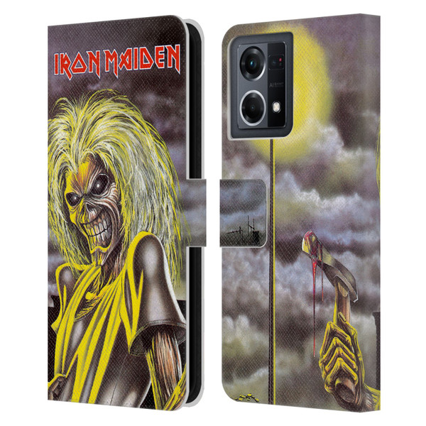 Iron Maiden Album Covers Killers Leather Book Wallet Case Cover For OPPO Reno8 4G