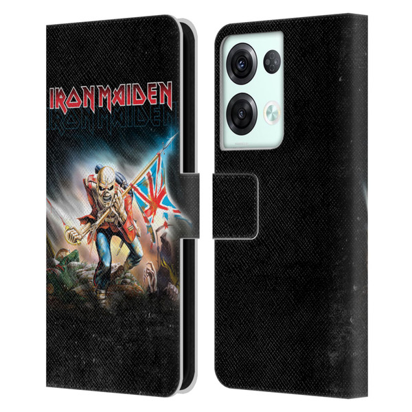 Iron Maiden Art Trooper 2016 Leather Book Wallet Case Cover For OPPO Reno8 Pro