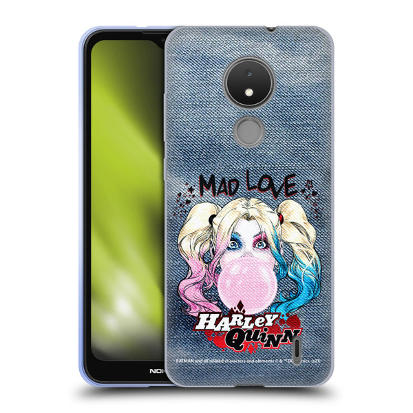 Batman DC Comics Harley Quinn Graphics Bubblegum Soft Gel Case for Nokia C21